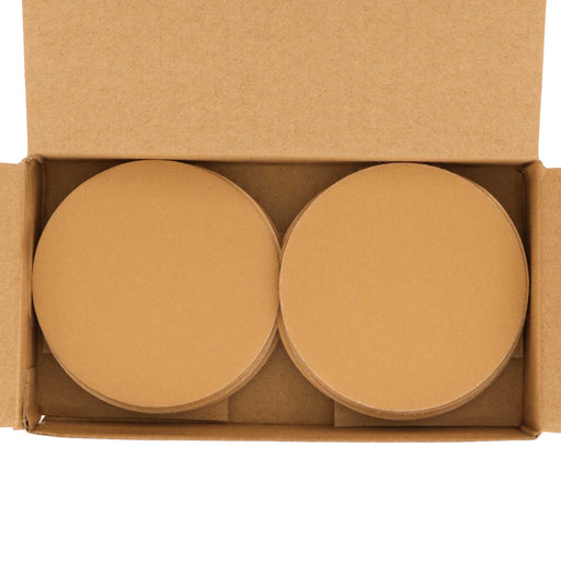 180 Grit - 3" Gold Hook & Loop Sanding Discs for DA Sanders - Box of 30