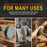 2000 Grit - 3" Gold Hook & Loop Sanding Discs for DA Sanders - Box of 30