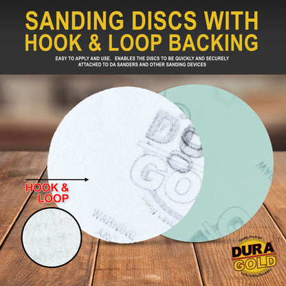 - Premium - 3000 Grit 3" Green Film Hook & Loop Sanding Discs for DA Sanders - Box of 30