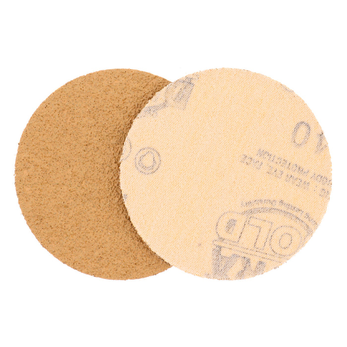 40 Grit - 3" Gold Hook & Loop Sanding Discs for DA Sanders - Box of 20