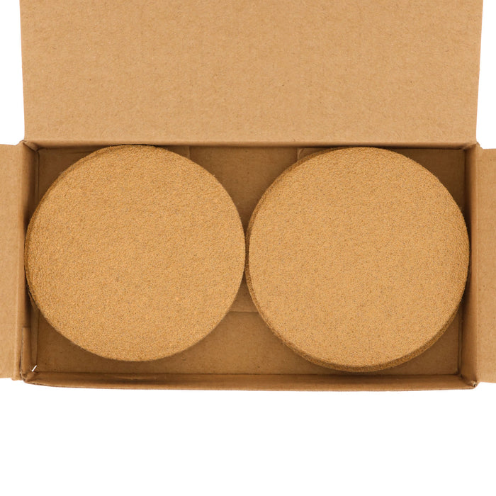 60 Grit - 3" Gold Hook & Loop Sanding Discs for DA Sanders - Box of 20