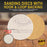80 Grit - 3" Gold Hook & Loop Sanding Discs for DA Sanders - Box of 30