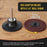 3" Diameter Surface Conditioning Discs Maroon Medium Sanding Grit (Box of 25) - R-Type Quick Change - Surface Prep Grind Remove Rust, Strip Paint, For Drill, Die Grinder