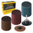 46-Piece 3" Diameter Surface Conditioning Sanding Discs Variety Pack - 15 Each Coarse, Medium, Fine Grit Discs, R-Type Quick Change, 1/4" Drill Shank Backing Pad