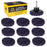 Dura-Gold 11-Piece 3" Diameter Abrasive Stripping Brush Wheel Set - 10 Quick Change Discs with Roll Lock Connection, 1/4" Drill Backing Pad