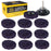 11-Piece 3" Diameter Abrasive Stripping Brush Wheel Set - 10 Each Quick Change Grinding Strip Discs, 1/4" Drill Shank Backing Pad - Remove Rust, Welds, Burrs, Paint