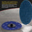 3 Inch Grinding Discs, 36 Grit (25 Disc Set) with R-Type Adapter & Backing Pad - Quick Change Zirconia Coarse Cut Sanding Discs for Auto, Wood, Metal, Rust, Oxidation, Welds