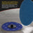 3 Inch Grinding Discs, 60 Grit (25 Disc Set) with R-Type Adapter & Backing Pad - Quick Change Zirconia Coarse Cut Sanding Discs for Auto, Wood, Metal, Rust, Oxidation, Welds