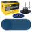 3 Inch Grinding Discs, 60 Grit (25 Disc Set) with R-Type Adapter & Backing Pad - Quick Change Zirconia Coarse Cut Sanding Discs for Auto, Wood, Metal, Rust, Oxidation, Welds