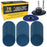 3 Inch Grinding Discs, 36, 60 & 80 Grit (25 Disc Each), R-Type Adapter & Backing Pad - Quick Change Zirconia Coarse Cut Sanding Discs for Auto, Wood, Metal, Rust, Oxidation, Welds