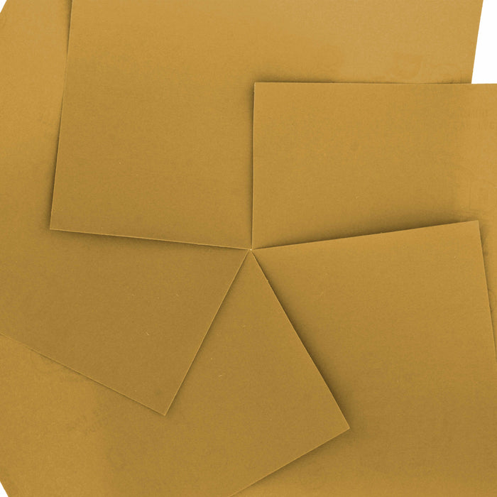 400 Grit Gold - 1/4 Sheet Plain Backing Sandpaper 5.5" x 4.5" - For Palm Sanders - Box of 400