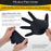 HD Black Nitrile Disposable Gloves, 3 Boxes of 100, Size Large, 6 Mil - Latex Free, Powder Free, Textured Grip, Food Safe
