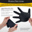 HD Black Nitrile Disposable Gloves, Box of 100, Size Large, 6 Mil - Latex Free, Powder Free, Textured Grip, Food Safe