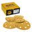 180 Grit - 5" Gold DA Sanding Discs - 9-Hole Pattern Hook and Loop - Box of 50