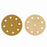 80 Grit - 5" Gold DA Sanding Discs - 9-Hole Pattern Hook and Loop - Box of 50