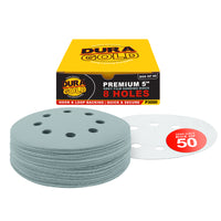 3000 Grit - 5" Green Film DA Sanding Discs - 8-Hole Pattern Hook and Loop - Box of 50