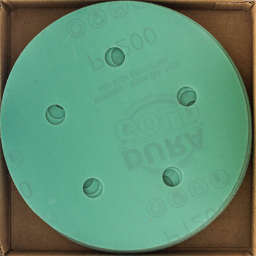 1200 Grit - 5" Green Film DA Sanding Discs - 5-Hole Pattern Hook and Loop - Box of 50