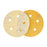 1000 Grit - 5" Gold DA Sanding Discs - 5-Hole Pattern Hook and Loop - Box of 50