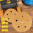 150 Grit - 5" Gold DA Sanding Discs - 5-Hole Pattern Hook and Loop - Box of 50
