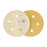 150 Grit - 5" Gold DA Sanding Discs - 5-Hole Pattern Hook and Loop - Box of 50