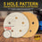 280 Grit - 5" Gold DA Sanding Discs - 5-Hole Pattern Hook and Loop - Box of 50
