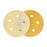 280 Grit - 5" Gold DA Sanding Discs - 5-Hole Pattern Hook and Loop - Box of 50