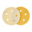 400 Grit - 5" Gold DA Sanding Discs - 5-Hole Pattern Hook and Loop - Box of 50