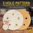 600 Grit - 5" Gold DA Sanding Discs - 5-Hole Pattern Hook and Loop - Box of 50