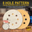 600 Grit - 5" Gold DA Sanding Discs - 8-Hole Pattern Hook and Loop - Box of 50