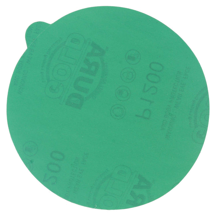 1200 Grit - 5" Green Film - PSA Self Adhesive Stickyback Sanding Discs for DA Sanders - Box of 50