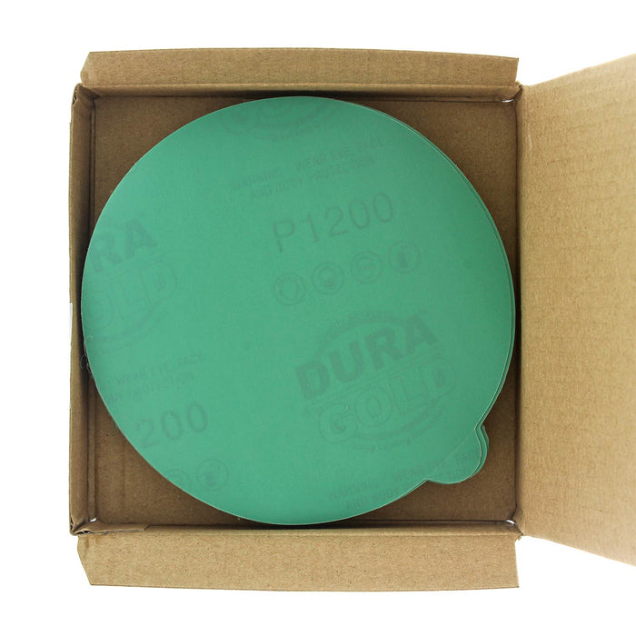 1200 Grit - 5" Green Film - PSA Self Adhesive Stickyback Sanding Discs for DA Sanders - Box of 50