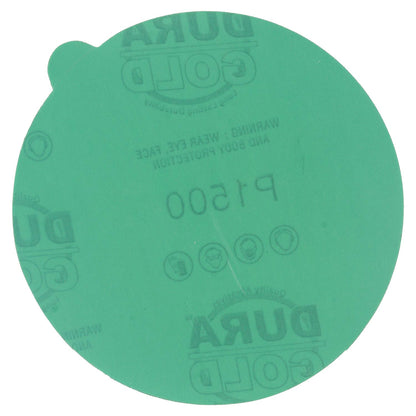 1500 Grit - 5" Green Film - PSA Self Adhesive Stickyback Sanding Discs for DA Sanders - Box of 50