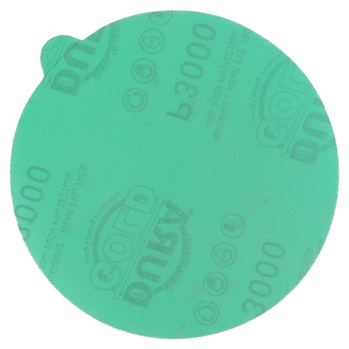 3000 Grit - 5" Green Film - PSA Self Adhesive Stickyback Sanding Discs for DA Sanders - Box of 50