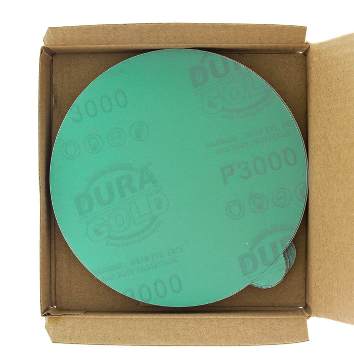 3000 Grit - 5" Green Film - PSA Self Adhesive Stickyback Sanding Discs for DA Sanders - Box of 50