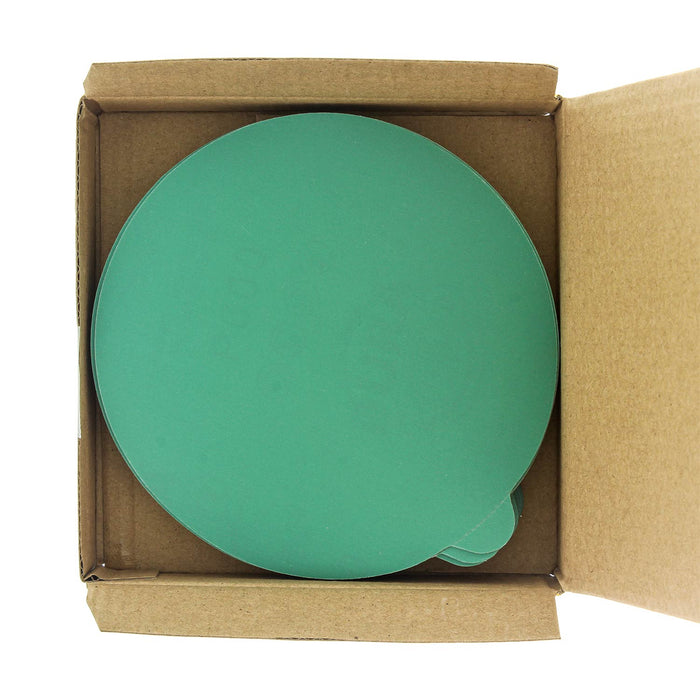 600 Grit - 5" Green Film - PSA Self Adhesive Stickyback Sanding Discs for DA Sanders - Box of 50