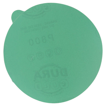800 Grit - 5" Green Film - PSA Self Adhesive Stickyback Sanding Discs for DA Sanders - Box of 50