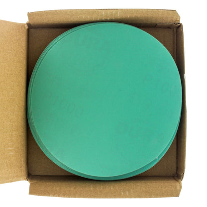 1000 Grit - 5" Green Film - Hook & Loop Sanding Discs for DA Sanders - Box of 50