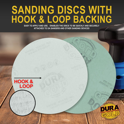 3000 Grit - 5" Green Film - Hook & Loop Sanding Discs for DA Sanders - Box of 50