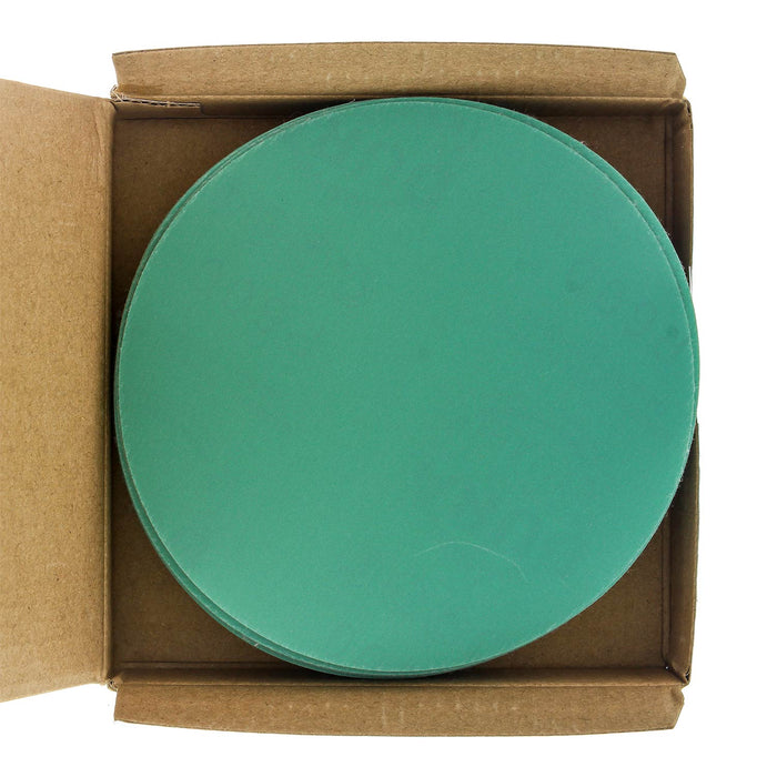 600 Grit - 5" Green Film - Hook & Loop Sanding Discs for DA Sanders - Box of 50