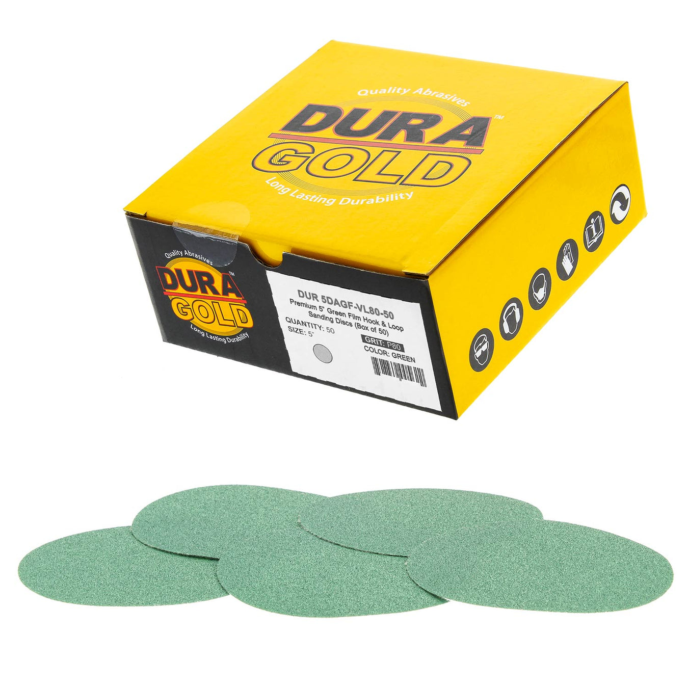 5 Inch No Hole Discs Dura-Gold