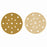 80 Grit - 6" Gold Sanding Discs - 17-Hole Pattern Hook and Loop for DA Sander - Box of 50
