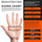 Duratection 8 Mil Orange Super Duty Diamond Textured Nitrile Disposable Gloves, 3 Boxes of 100, X-Large - Latex Free, Powder Free, Food Safe, Safety Protection Work Gloves