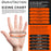 Duratection 8 Mil Orange Super Duty Diamond Textured Nitrile Disposable Gloves, 10 Boxes of 100, XX-Large - Latex Free, Powder Free, Food Safe, Safety Protection Work Gloves