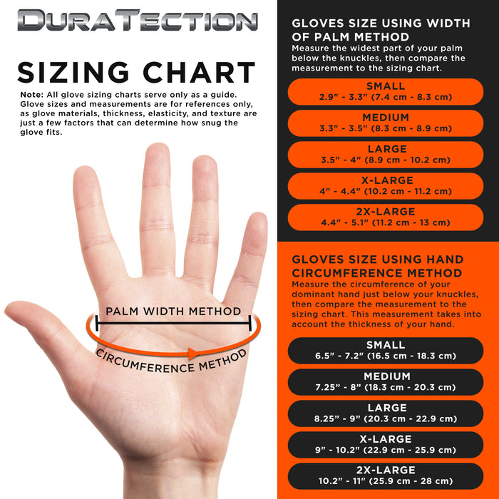 Duratection 8 Mil Orange Super Duty Diamond Textured Nitrile Disposable Gloves, 10 Boxes of 100, XX-Large - Latex Free, Powder Free, Food Safe, Safety Protection Work Gloves