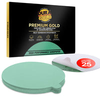 1200 Grit - 6" Green Film - PSA Self Adhesive Stickyback Sanding Discs for DA Sanders - Box of 25