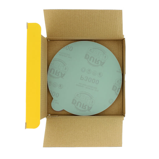 3000 Grit - 6" Green Film - PSA Self Adhesive Stickyback Sanding Discs for DA Sanders - Box of 25