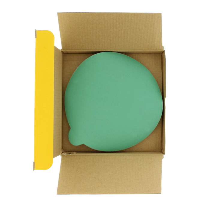 600 Grit - 6" Green Film - PSA Self Adhesive Stickyback Sanding Discs for DA Sanders - Box of 25