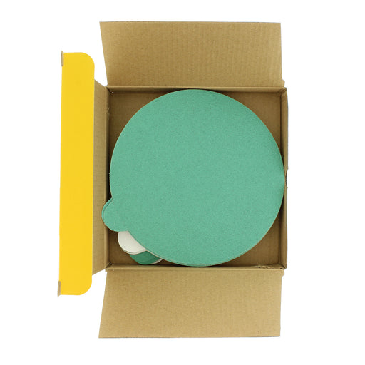 Variety Grit Pack - 6" Green Film - PSA Self Adhesive Stickyback Sanding Discs 5 of each grit (80, 120, 220, 320, 400) - Box of 25