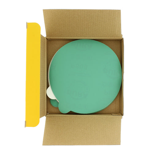 Variety Grit Pack Ultra Fine - 6" Green Film - PSA Self Adhesive Stickyback Sanding Discs 5 of each grit (800, 1000, 1500, 3000) - Box of 25