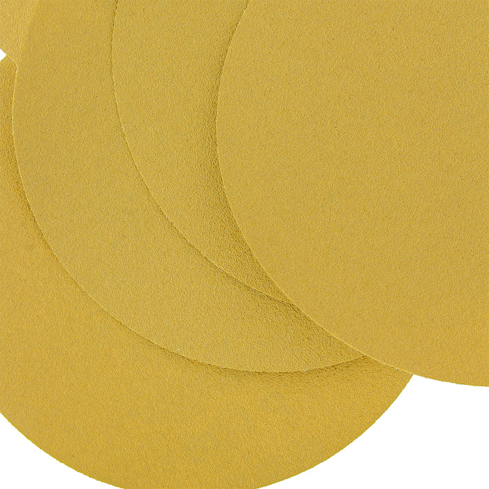 100 Grit - 6" Gold PSA Self Adhesive Stickyback Sanding Discs for DA Sanders - Box of 50